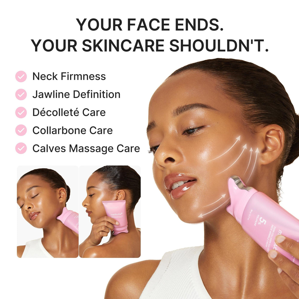 PDRN Collagen Gua Sha Neck Cream – 5% Volufiline Firming Massage Cream