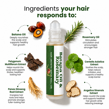 FUNZOO Batana & Rosemary Scalp Serum Roll-On